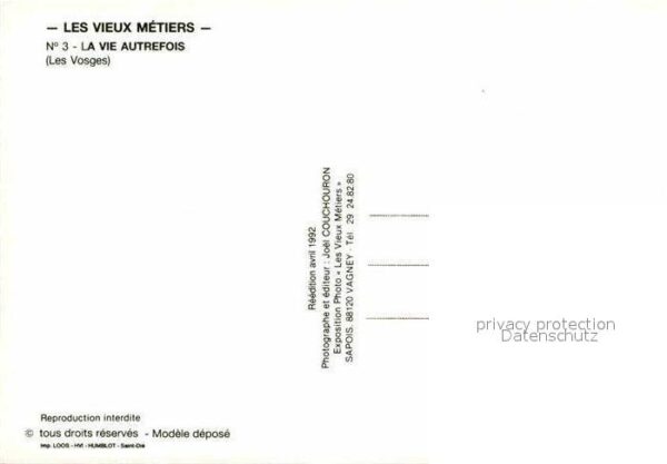 Handwerk Korbflechter Vieux Metiers Vosges – Bild 2