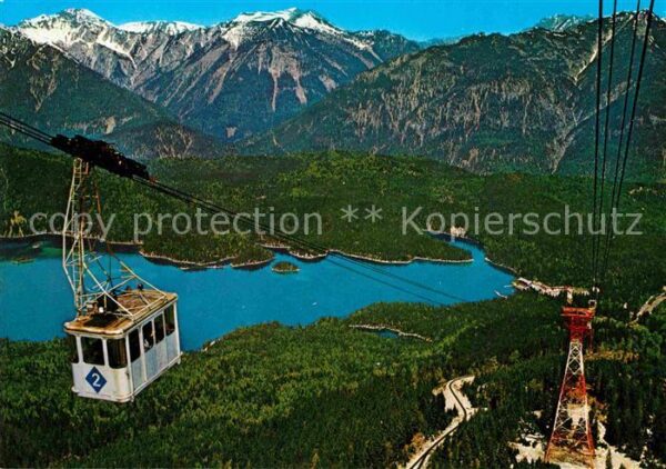 Seilbahn Zugspitze Eibsee Ammergauer Alpen Kreuz