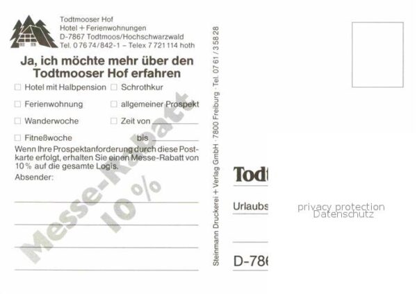 Todtmoos Todtmooser Hof – Bild 2