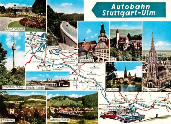 Autobahn Stuttgart-Ulm Kirchheim Wiesensteig Alb