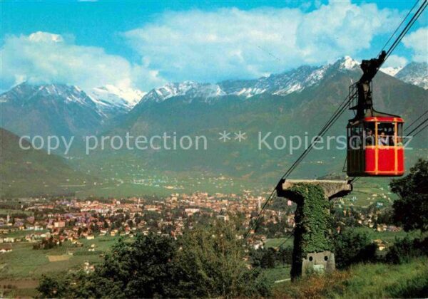 Seilbahn Haflinger Funivia Avelengo Merano
