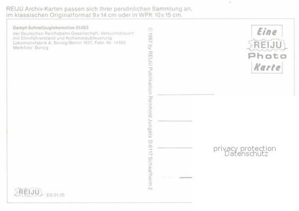 Lokomotive Dampf-Schnellzug-Lokomotive 05003 Deuts – Bild 2