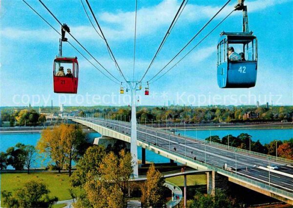 Seilbahn Köln am Rhein Zoobrücke