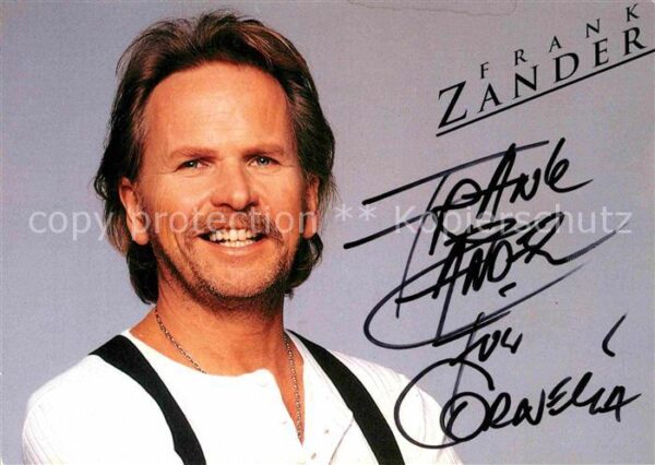 Saenger Band Frank Zander Autogramm