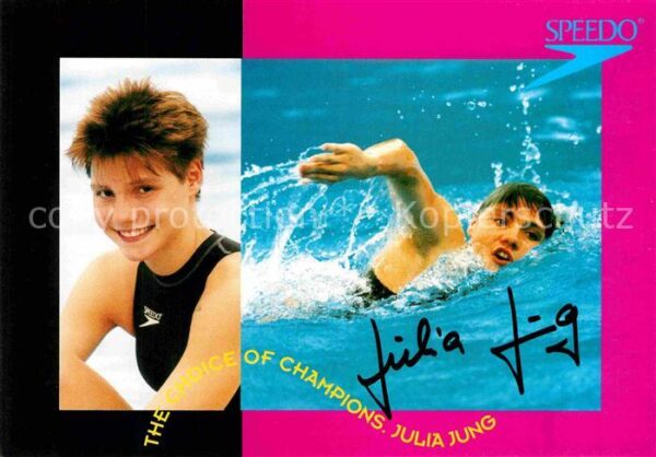 Schwimmen Julia Jung Autogramm