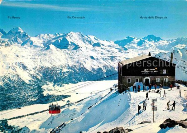 Seilbahn St. Moritz Piz Nair Gipfelrestaurant