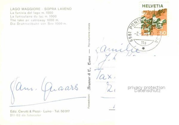 Seilbahn Funivia Lago Maggiore Laveno – Bild 2