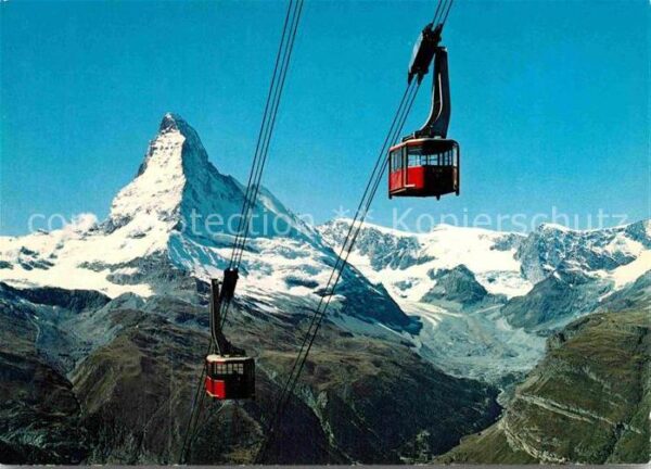 Seilbahn Rothorn Zermatt Matterhorn Mt. Cervin