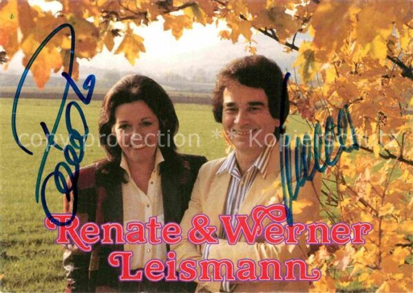 Saenger Band Renate und Werner Leismann Autogramme