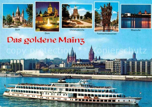 Motorschiffe Drachenfels Mainz Dom Christuskirche Fa