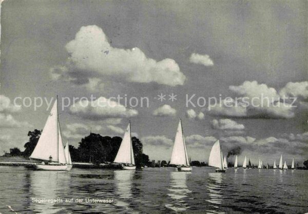 Segelboote Segelregatta Unterweser
