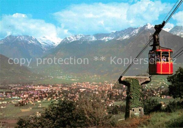 Seilbahn Haflinger Merano Funivia Avelengo