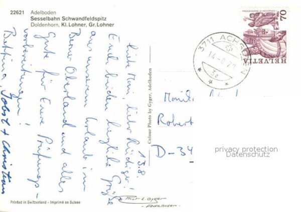 Sessellift Schwandfeldspitz Adelboden Doldenhorn – Bild 2
