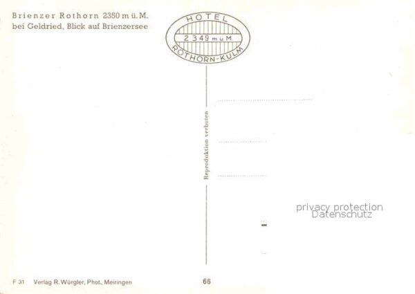 Zahnradbahn Brienzer Rothorn Geldried Brienzersee – Bild 2