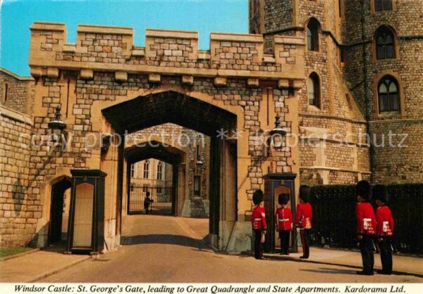 Leibgarde Wache Scots Guards Windsor Castle St. George'