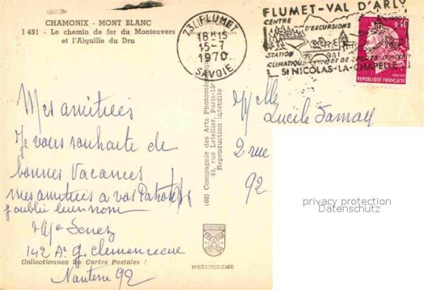 Eisenbahn Chemin de Fer Montenvers Aiguille du Dr – Bild 2