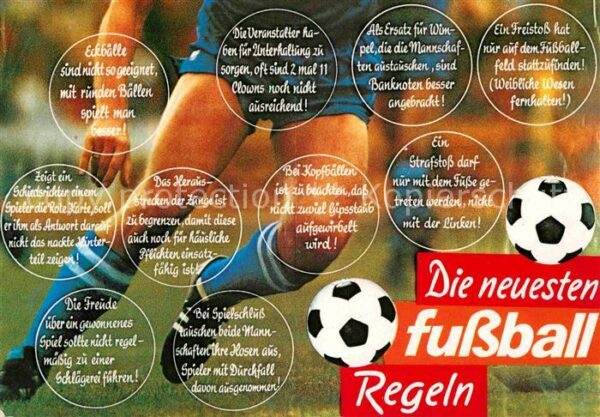 Fussball Fussball-Regeln Humor