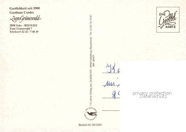 Ristedt Syke Gasthaus Cordes Zum Grunewald – Bild 2