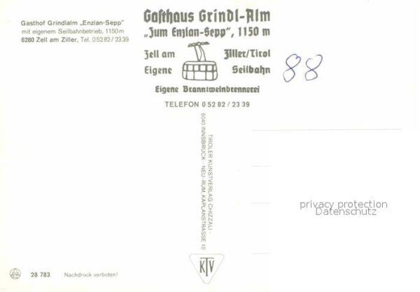 Zell Ziller Tirol Gasthof Grindalm Enzian Sepp – Bild 2