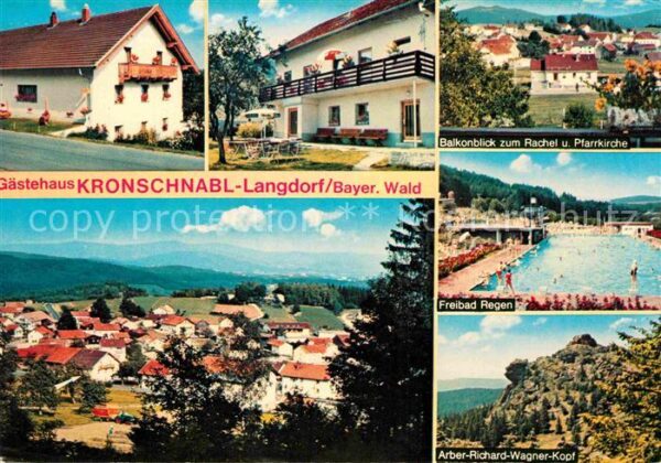 Langdorf Regen Gästehaus Kronschnabl Freibad Regen Arb