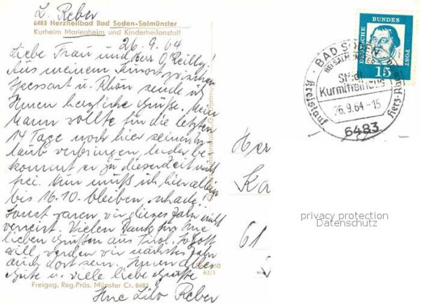 Salmuenster Bad Soden Kurheim Marienheim Panorama – Bild 2