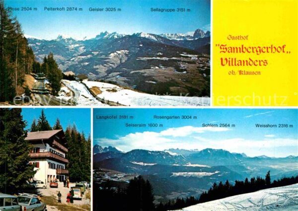 Villanders Villandro Gasthof Sambergerhof Winter
