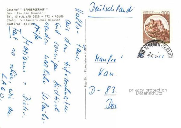 Villanders Villandro Gasthof Sambergerhof Winter – Bild 2