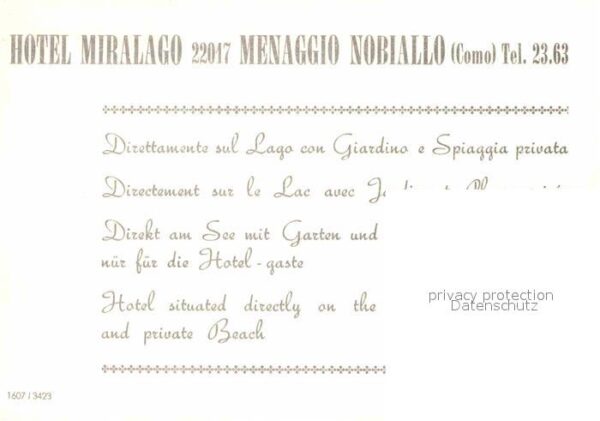 Menaggio Lago di Como Hotel Miralage – Bild 2