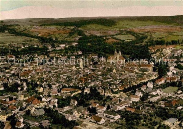 Mergentheim Bad Luftaufnahme Panorama Kirche Schloss