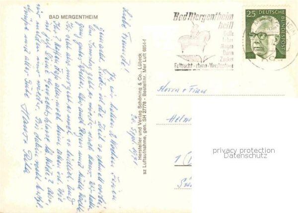 Mergentheim Bad Luftaufnahme Kurklinik Schloss – Bild 2