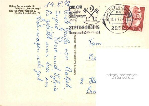 Peter-Ording St Zeltplatz Euro Camp Leuchtturm Wellenba – Bild 2