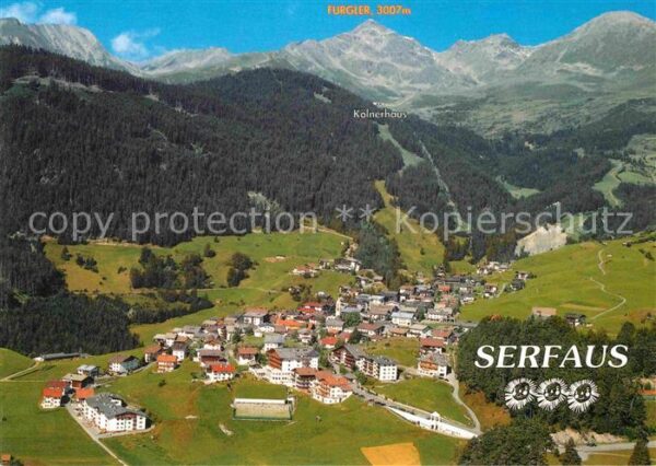 Serfaus Tirol Komperdellgebie Kölner Haus Luftaufnahm