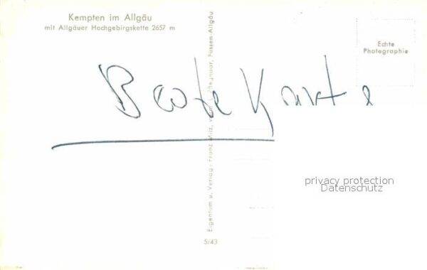 Kempten Allgaeu mit Allgäuer Hochgebirgskette – Bild 2