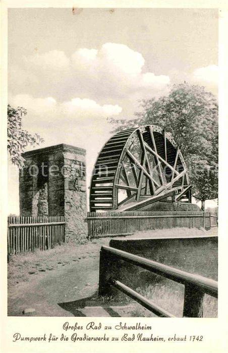 Bad Nauheim Mühlenrad Pumpwerk für Gradierwerk