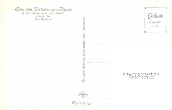 Bad Nauheim Götz von Berlichingen Klause Weinschenk – Bild 2