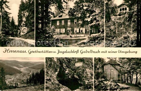 Ilmenau Thueringen Goethestätten und Jagdschloß Gabelbach