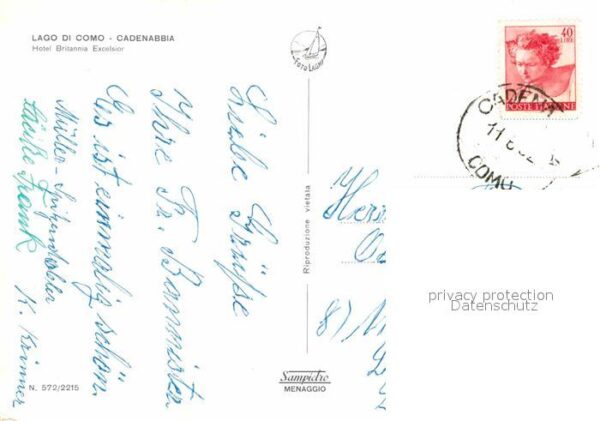 Cadenabbia Lago di Como Hotel Britannia Excelsior – Bild 2