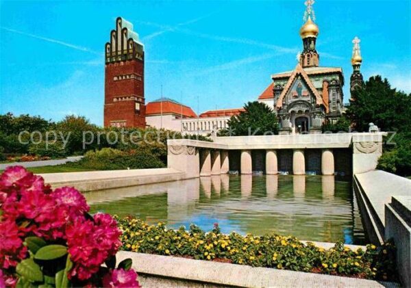 Darmstadt Russische Kapelle und Hochzeitsturm