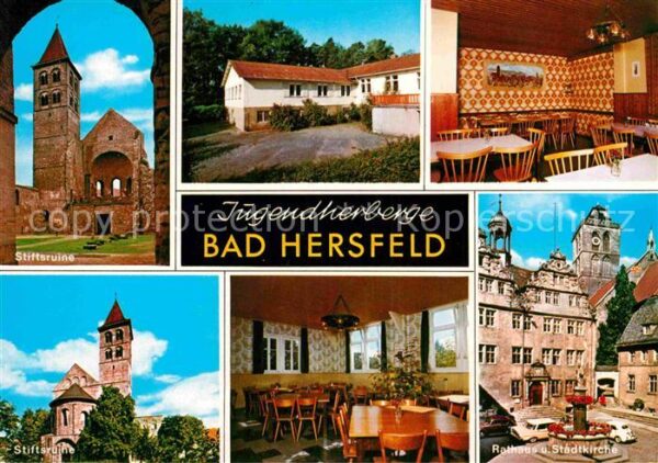 Bad Hersfeld Jugendherberge Stiftsruine Rathaus Kirc