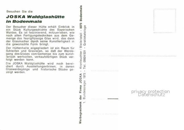 Bodenmais Joska Waldglashütte – Bild 2