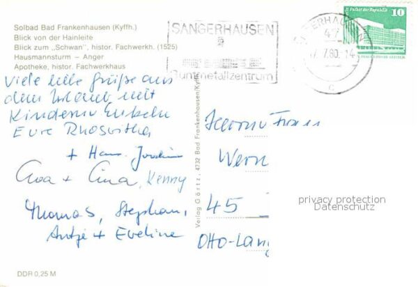 Bad Frankenhausen Blick von Hainleite Schwan Hausmannstur – Bild 2