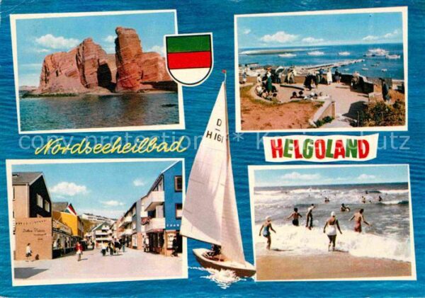 Helgoland Strand Ortspartie Felsen