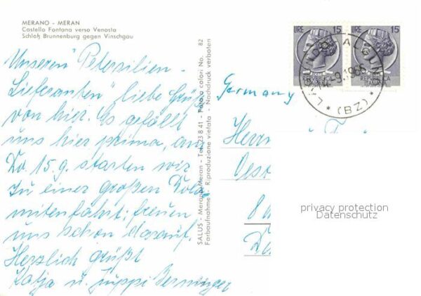 Merano Meran Castello Fontana verso Venosta – Bild 2