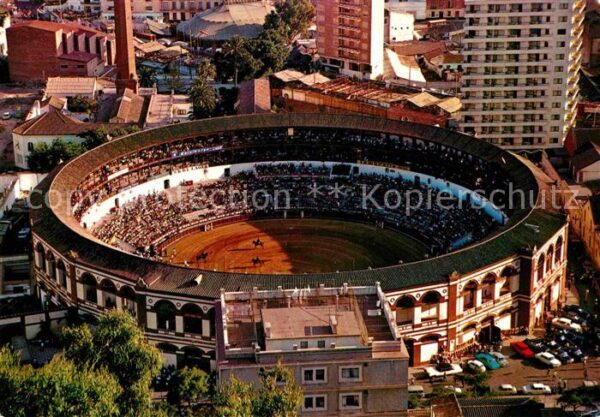 Malaga Andalucia Plaza de Toros Fliegeraufnahme