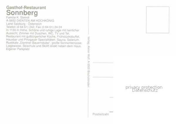 Dienten Hochkoenig Gasthaus Restaurant Sonnberg – Bild 2