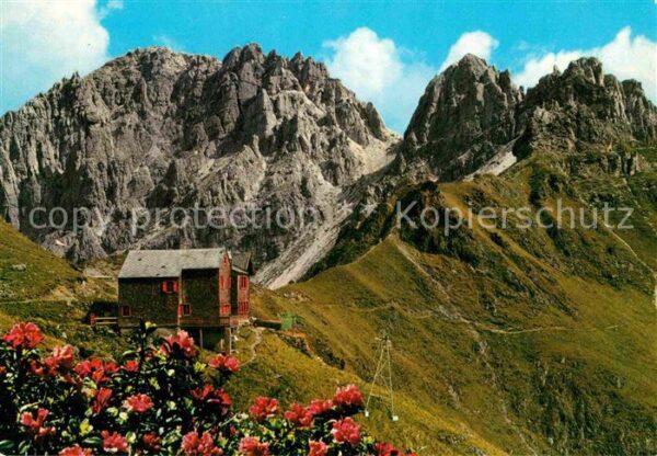 Pinnistal Innsbrucker Hütte am Pinnisjoch gegen K
