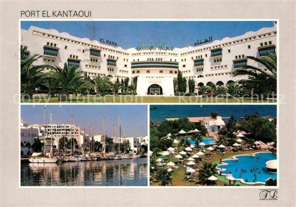 Port El-Kantaoui Hafen Pool Sousse Hotel Hannibal Palace