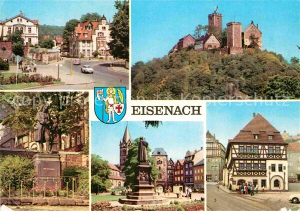 Eisenach Thueringen Wartburg Marienstraße Bach-Denkmal