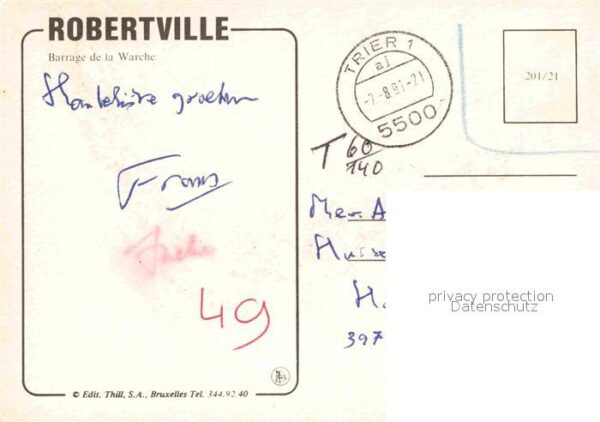 Robertville Fliegeraufnahme Barrage de la Warche – Bild 2