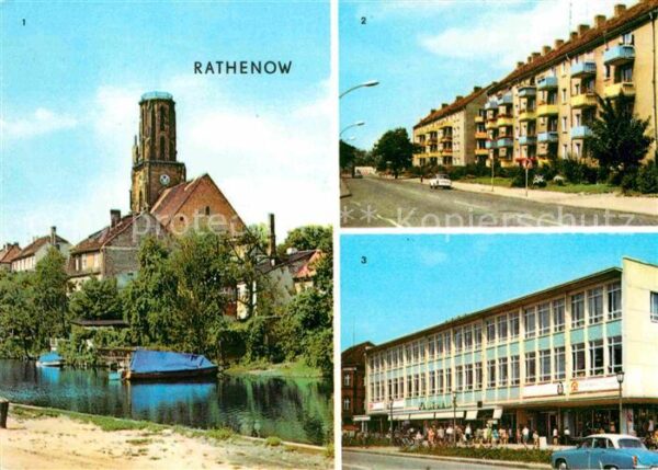 Rathenow Havel am Schleusenweg Leninallee Kaufha